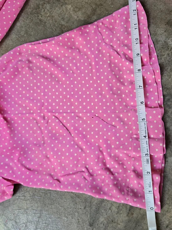 Vintage 60s Pink Polka Dot Two-Piece Set Pants & Top xs - Picture 14 of 16